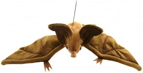 Мягкая игрушка - Коричневая летучая мышь парящая, 37 см (Hansa, 3064М
