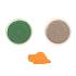 Набор Космический песок пластичный Микс 2 цветов: классический и зеленый, с формочкой  - миниатюра №1