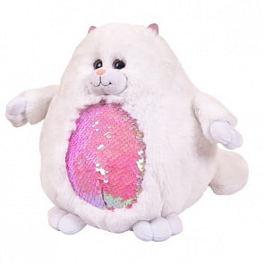 Мягкая игрушка - Кошка с пайетками, 20 см (AbToys, MP013)
