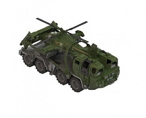 Военный тягач Щит с вертолетом (Нордпласт, н-256)