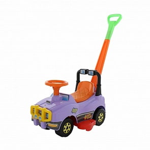 Автомобиль Джип-каталка с ручкой, сиреневый (Полесье, п-62925)