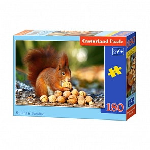 Пазл Белка с орешками, 180 элементов (Castorland, B-018277)