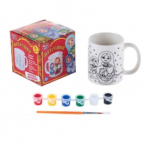 Кружка для росписи Матрешка (Multiart, 71-23sim)