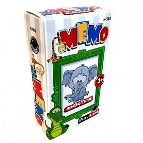 Игра настольная Мемо. Животные (PlayLand, R-501)