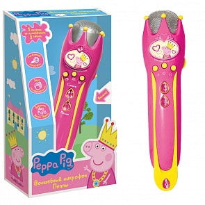 Музыкальный микрофон с усилителем ™ Peppa Pig (Росмэн, 30964ros)