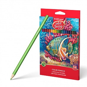 Карандаши цветные, 18 цветов (Erich Krause, 32879EK)