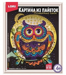 Картина из пайеток Совушка-сова (Lori, Ап-014)