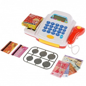 Кассовый аппарат с аксессуарами – Торговый центр, свет и звук (Yako, YTM6862)