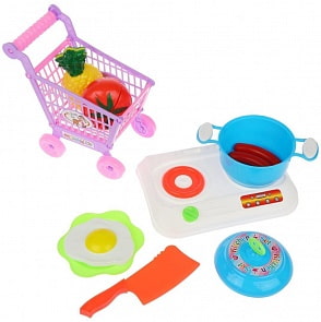 Игровой набор Продукты, 7/8 предметов, пакет (Наша Игрушка, LD597/LD598) (ассортимент)