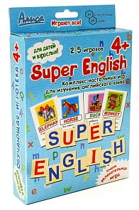 Настольная игра из серии Алиса - Super English (Нескучные игры, И-810)