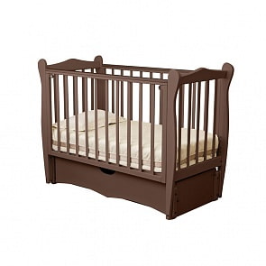 Кровать детская Красная Звезда Сибирочка С 778, шоколад (Красная Звезда, КЗ-С 778 ЗН_шоколад)
