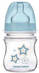 Бутылочка PP EasyStart 0+ – антиколиковая, 120 мл. Голубая (Canpol, 250930095)