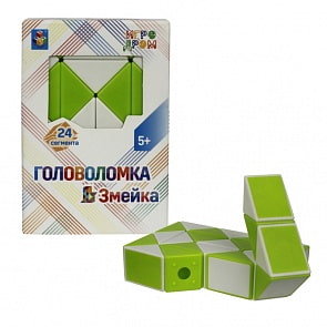 Головоломка Игродром – Змейка, малая, 24 сегмента (1toy, Т14205) (ассортимент)