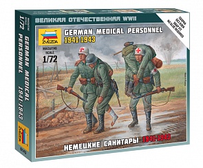 Модель сборная - Немецкие санитары	(Звезда, 6143з)