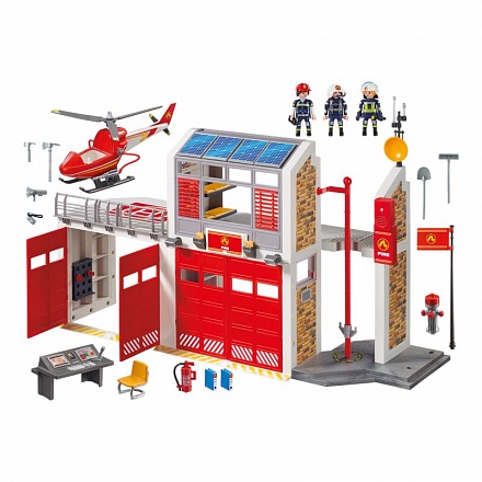 Игровой набор - Пожарная служба: Пожарная станция, звук 