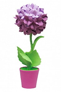 Набор для творчества топиарий - Гортензия фиолетовая, 15 см (Волшебная мастерская, ТПМ-07-no)