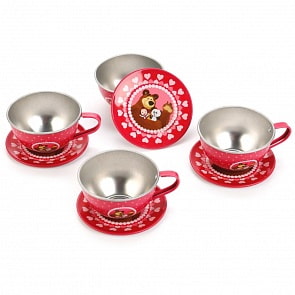 Набор посуды - Маша и Медведь, 8 предметов (Играем Вместе, H1688-R1sim)