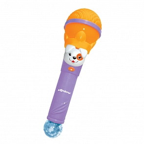 Микрофон Суперхит - Веселись с друзьями, оранжевый (Азбукварик, 28455-2)