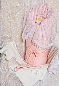 Комплект на выписку Asselina – Радуга, розовый, весна (Мой Ангелок, H-1982_розовый)