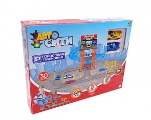 Парковка 3-х уровневая в наборе с машинками и аксессуарами (ABtoys, PT-01012)