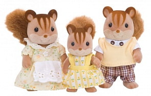 Набор Sylvanian Families - Семья Белок, 3 фигурки (Epoch, 5307)