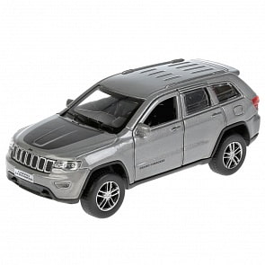 Инерционный металлический Jeep Grand Cherokee, 12 см, цвет серый (Технопарк, CHEROKEE-12-GY)