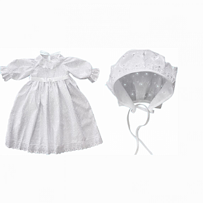 Крестильное платье и чепчик для девочек (Золотой Гусь, 11241/62-z)