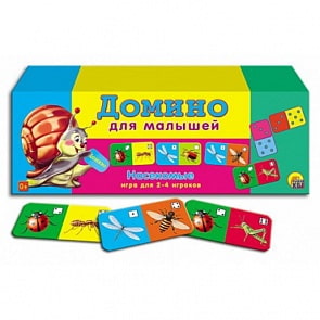 Домино для малышей – Насекомые (Рыжий Кот, ИН-0956)