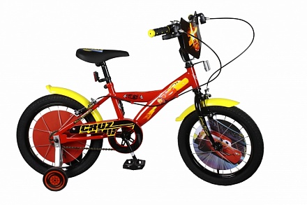 Детский двухколесный велосипед - Тачки, красный 