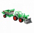 Трактор-погрузчик Фермер-техник с полуприцепом, в коробке  - миниатюра №3