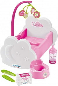Игровой набор кроватка с аксессуарами (Ecoiffier, ECO2873)