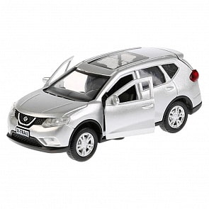 Металлическая машина Nissan X-Trail, серебристый металлик (Технопарк, X-TRAIL-SL)