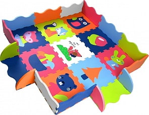 Коврик-пазл фигурный с бортиками – Лесные жители, 9 деталей (ЯиГрушка, 59876)