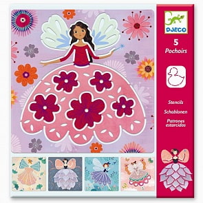 Трафареты Феи, 5 шт (Djeco, 08821)
