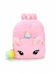 Рюкзак Единорог с помпоном и глазками, розовый (Михи Михи, MM08617) - миниатюра