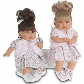 Интерактивная кукла Лучия в белом, озвученная, 37 см. (Antonio Juan Munecas, 1557W)