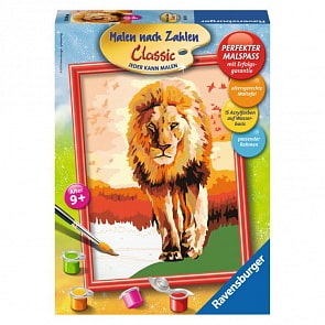 Раскрашивание по номерам Гордый лев (Ravensburger, 28225st)
