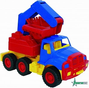 Экскаватор Мишка, размер 36 х 22 х 44,5 см. (Нордпласт, Н-100)