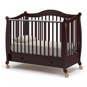 Кровать детская Гандылян К-2002-20 Моника, махагон (Gandylyan, GAN-К 2002-20_махагон)