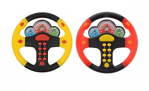 Руль музыкальный, свет и звук (ABtoys, PT-00419) (ассортимент)
