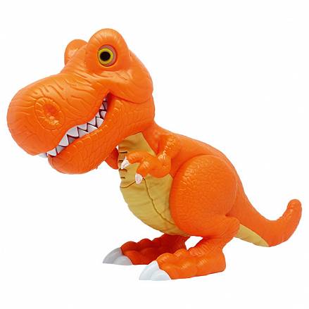 Игрушка Junior Megasaur - Динозавр, оранжевый, свет, звук, движение 