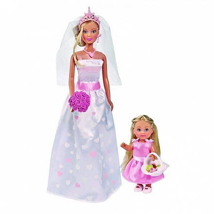 Куклы Штеффи и Еви - Свадебный день 
