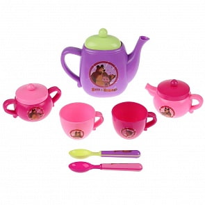 Набор посуды Маша и Медведь - Чайный сервиз, 7 предметов (Играем вместе, B1604119-R)