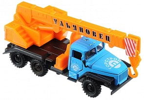 Кран Ульяновец Урал, металлический инерционный, со светом и звуком (Технопарк, CT-1282WB/6)