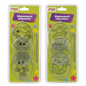 Набор для творчества - Пластиковые подНабор для творчества - Пластиковые подвески с шариковым пластилином Животные, несколько видов (Color Puppy, 95475) (ассортимент)