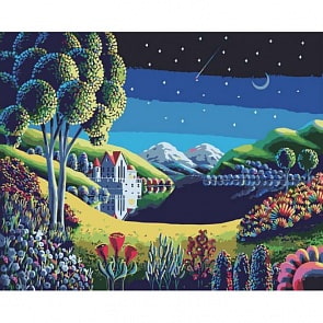 Раскраски по номерам - Картина «Ночные отражения» (Белоснежка, 887-АВ)