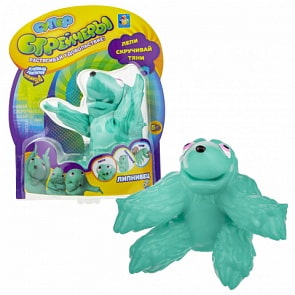 Тянущаяся игрушка Супер Стрейчеры - Липнивец, 16 см, бирюзовый (1toy, Т18656)