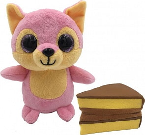 Игрушка-трансформер Sweet Pups - Wild cakes Розовая лиса, 11 см (Premium Toys, 1712006-3)