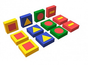 Мягкий конструктор - Обучающие фигуры (Romana, ДМФ-МК-12.95.01)