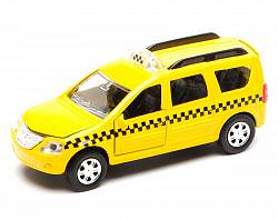 Металлическая машина Lada Largus Такси, свет и звук, масштаб 1:43 (Технопарк, SB-13-13-3) - миниатюра